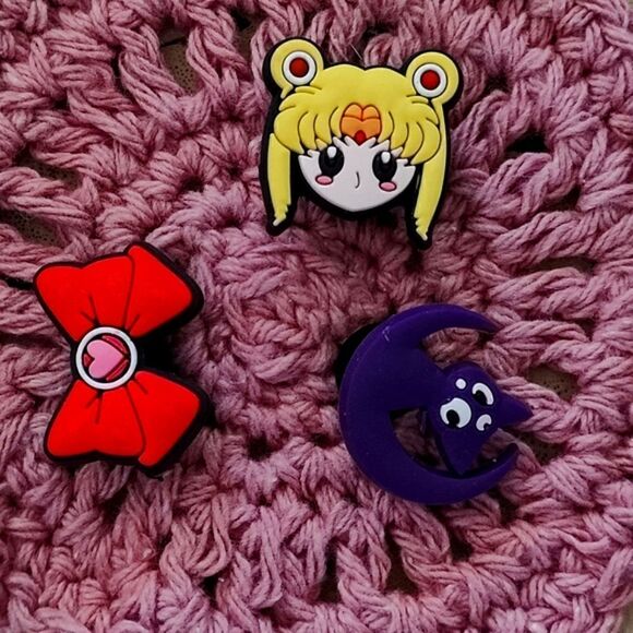 Sailor Moon 3 PC Croc Charm Jibitz Set - Picture 2 of 5